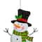 Glitzhome&#xAE; 2ft. Metal Santa, Snowman &#x26; Tree Yard Stake Set